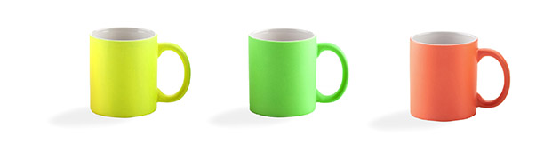 personaliza taza fluor amarillo verde naranja
